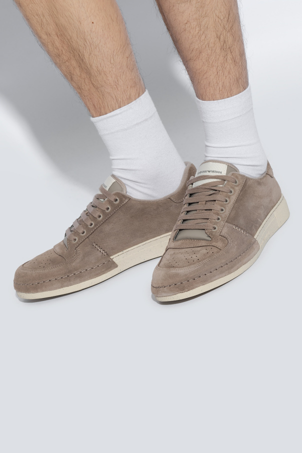 Brown Suede sneakers Emporio Armani Biname fmedShops Suriname Pairs of Womens Low Socks EMPORIO ARMANI